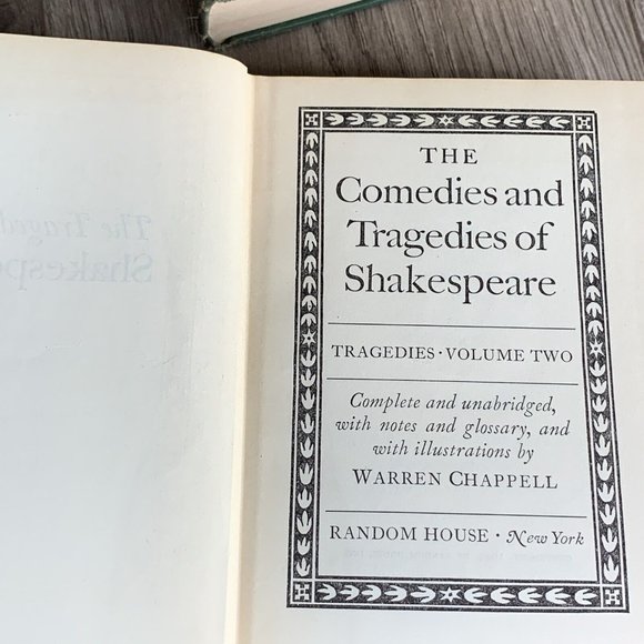The Comedies And Tragedies (Vol 1 & 2) Set 1944 Hardcover William Shakespeare - Picture 14 of 16
